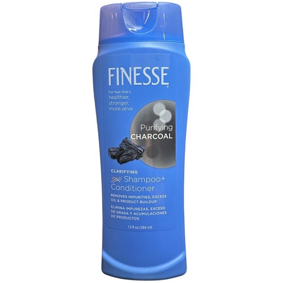 Finesse Purifying Charcoal Clarifying 2 in 1 Shampoo + Conditioner, 13 oz. - Picture 2 of 3